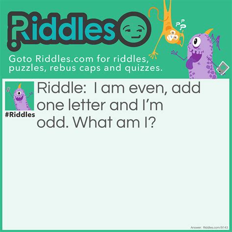 From Odd To Even Riddle And Answer .